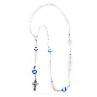 Rosario In Argento 925 Con Crocifisso | Collana Religiosa Per Uomo E Donna | Silverly