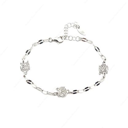 Bracciale in argento con roselline di S. Rita